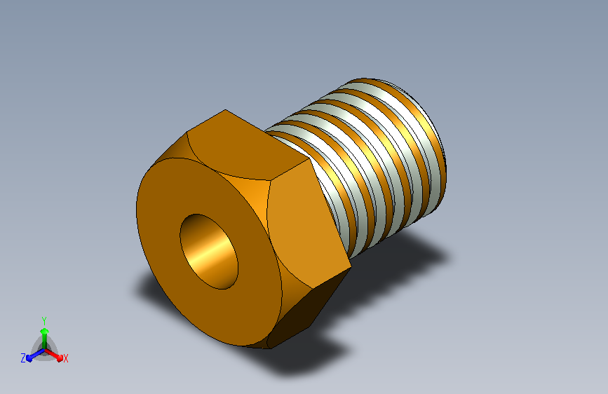A0018632-Packnut 阀门 主视图