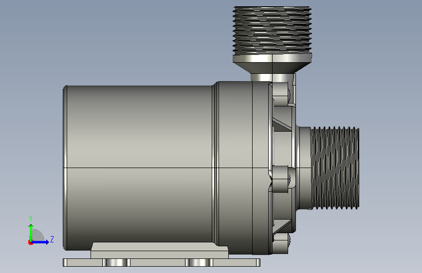 A0018640-迷你水泵 24V 800L 左侧视图