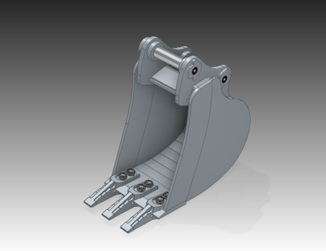 A0018646-适用于卡特彼勒303.5挖掘机的300毫米斗齿挖斗
