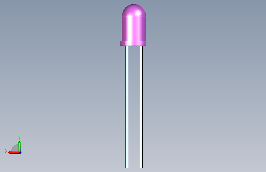 LED灯5MM 背面视图