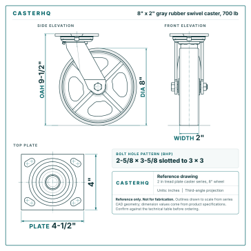 CasterHQ CB8X2SDWC 8 英寸 x 2l-4-x-4-1-2-plate-1.snapshot.1