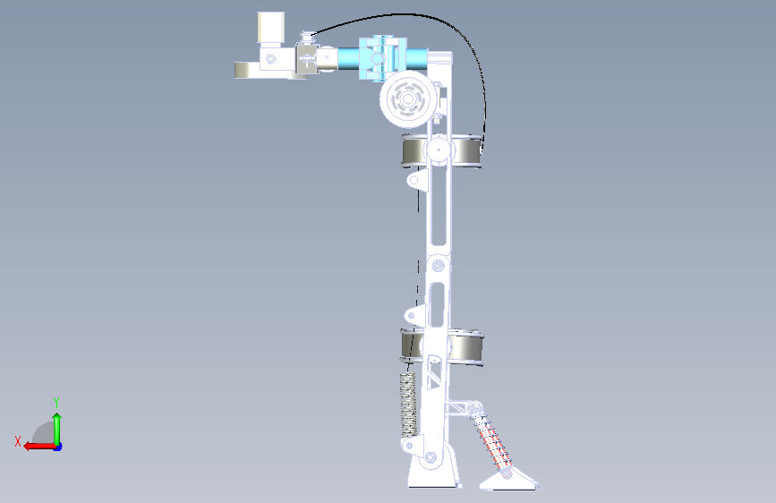 Exoskeleton V2外骨骼 背面视图