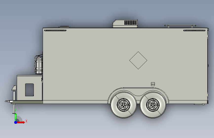 A0018686-EOD 轻型半挂车拖车_STEP_模型图纸下载 – 懒石网