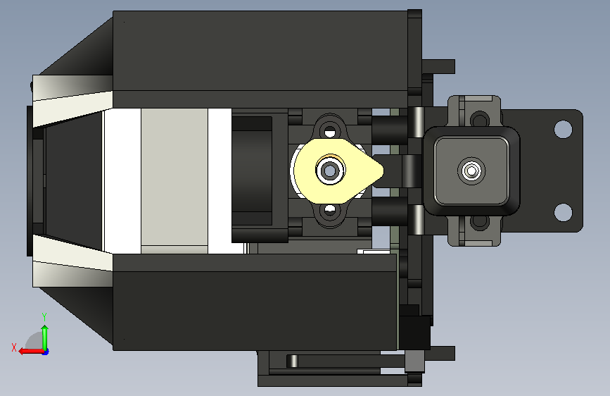 A0018745-Ender 3 V3 KE 完整喷头3D打印机(快速换热头) 背面视图