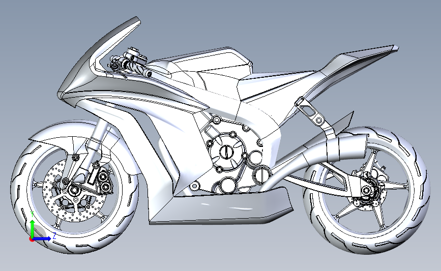 摩托车3D模型