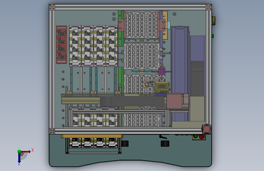 接插件PCB装配生产站 俯视图