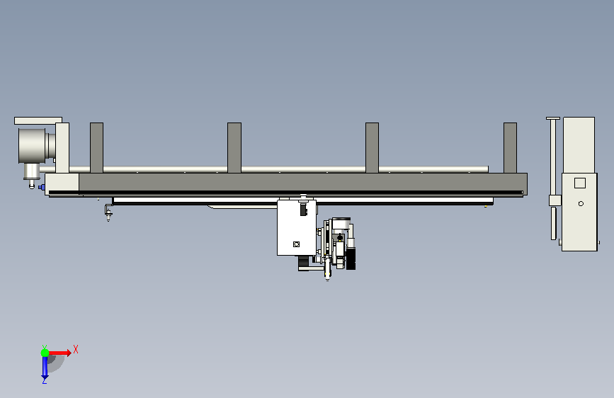 A0018762-CNC 数控激等离子切割机 俯视图