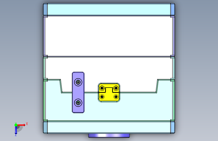 A0018772-可用于生产的皂托注塑模具 _ 完整CAD装配 俯视图