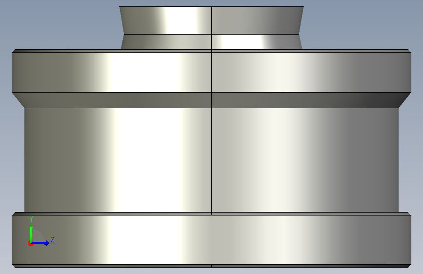 A0018802-环形扭矩式称重传感器 68吨压缩力传感器 左侧视图