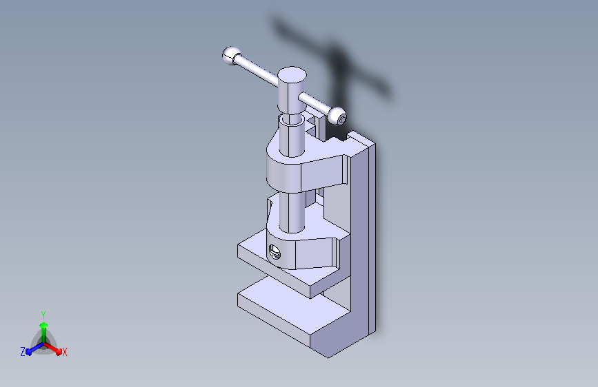 CATIA V5设计的工作台虎钳