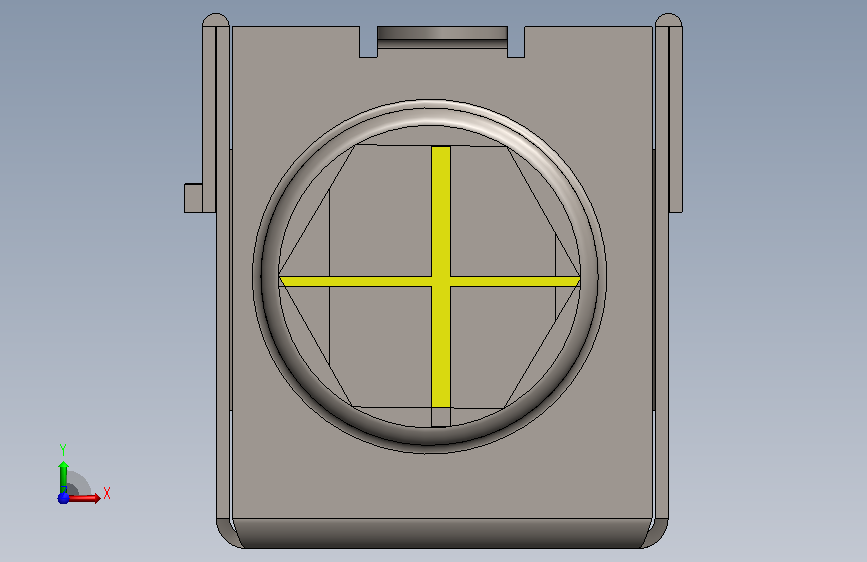 板金设计的SolidWorks功能 正面视图