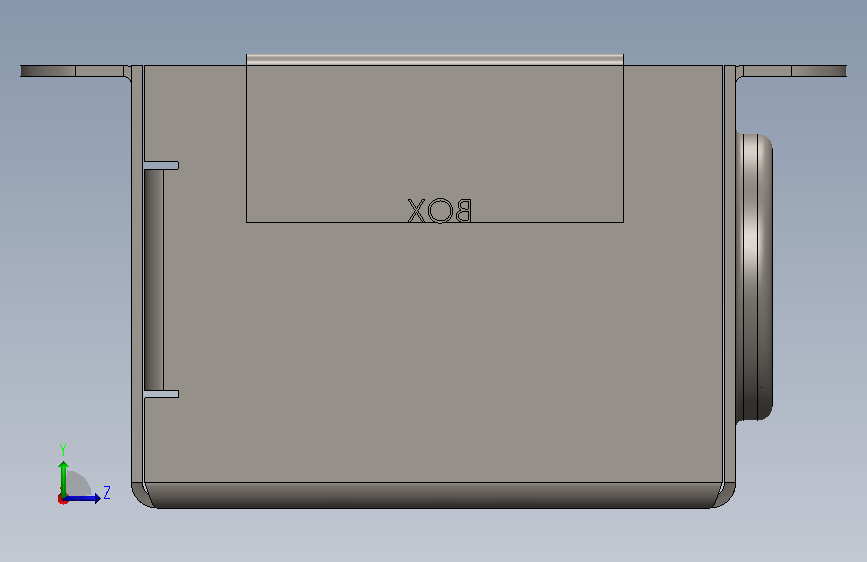 板金设计的SolidWorks功能 左侧视图