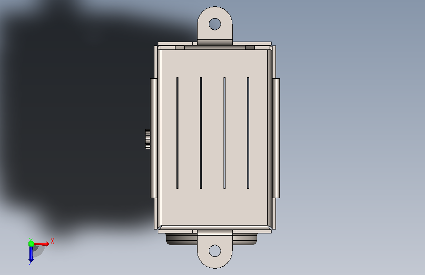 板金设计的SolidWorks功能 俯视图