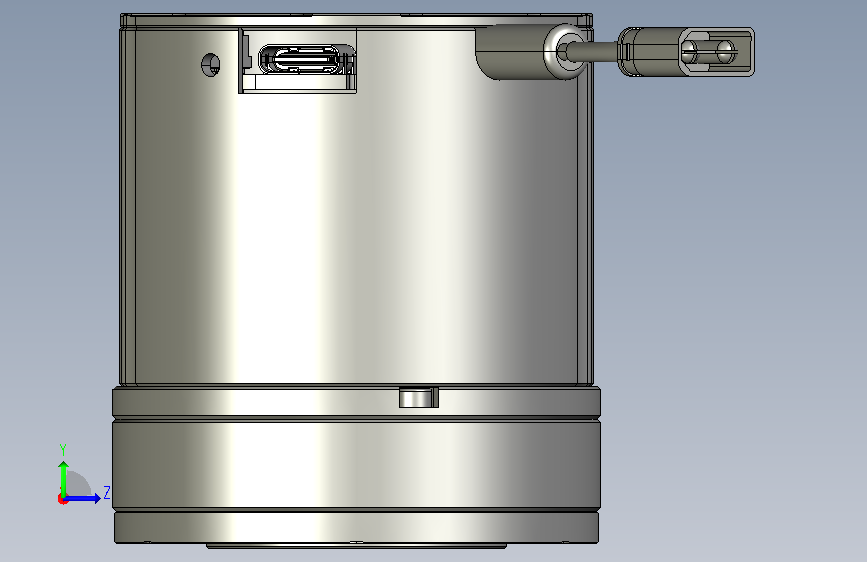 谐波直流关节电机模组TCHL-11-100-FL-DC48-X05-HISE-M0 左侧视图