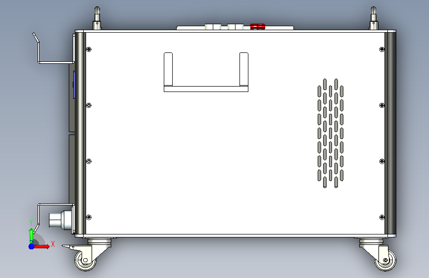 BYL-SCQX-200W-0100R15铝合金箱体 正面视图