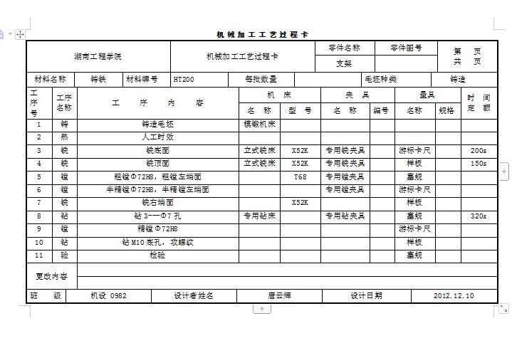 支架加工工艺及钻3-φ7孔夹具设计【中心高170】【版本2】