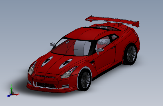 仿真就绪的Nissan GTR