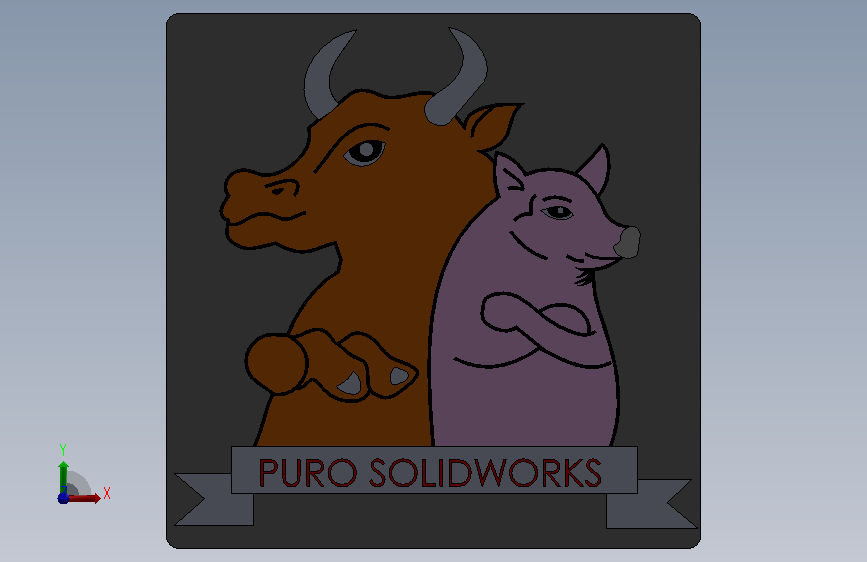 高品质的SolidWorks 正面视图