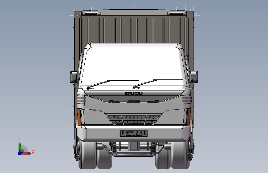 厢式货车 NKR71_精心整理(已转通用格式) 正面视图
