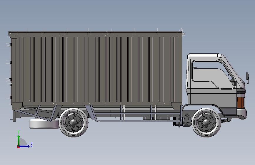 厢式货车 NKR71_精心整理(已转通用格式) 左侧视图