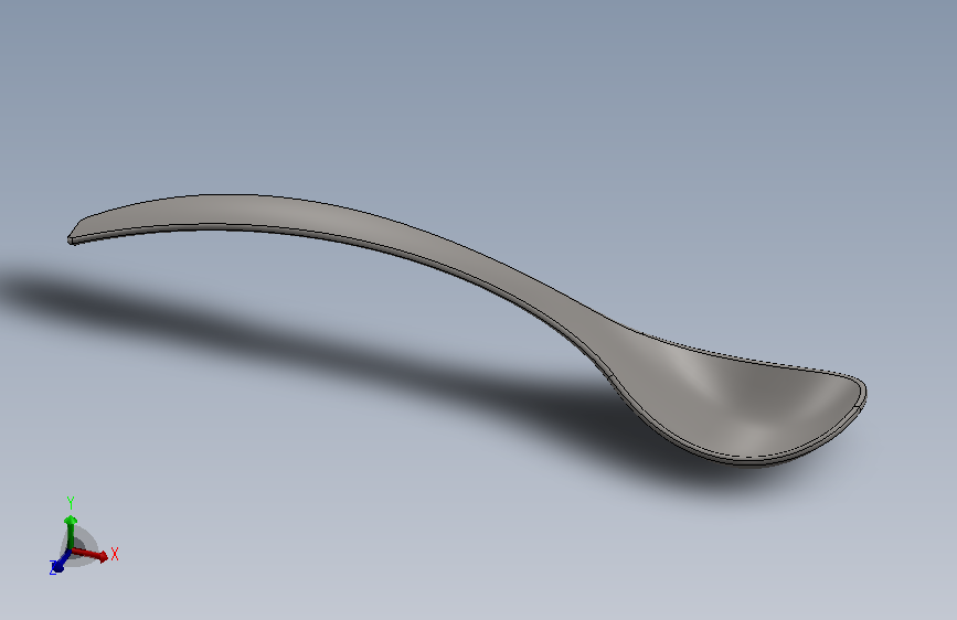 具备核心SolidWorks功能的勺子