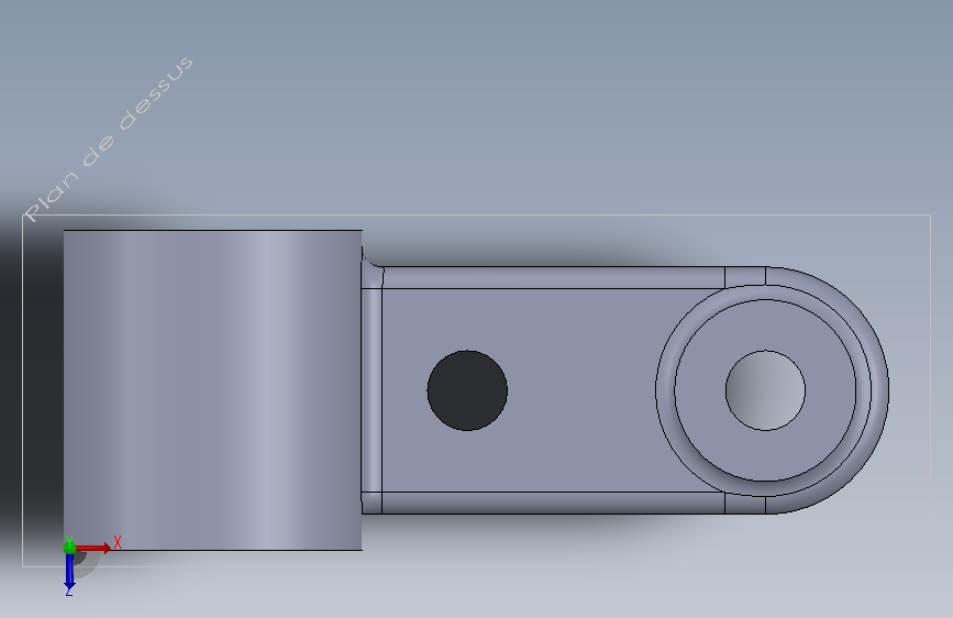具备自定义功能的SolidWorks文件夹 俯视图