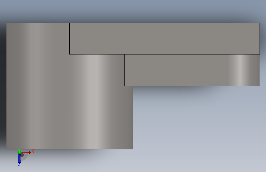 练习用的Solidworks模型 俯视图