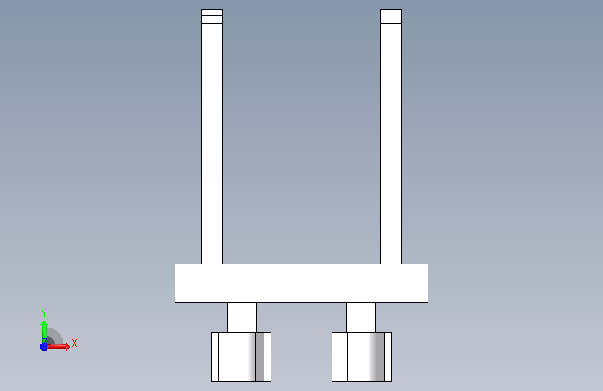 UL极性两插-PLUG_2 正面视图