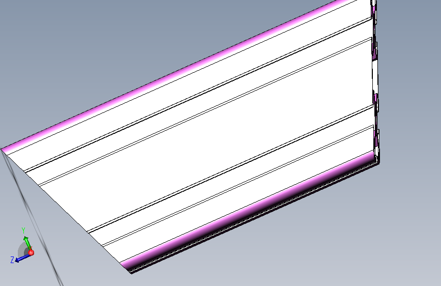 40 x 80W x R4.5 铝型材L200