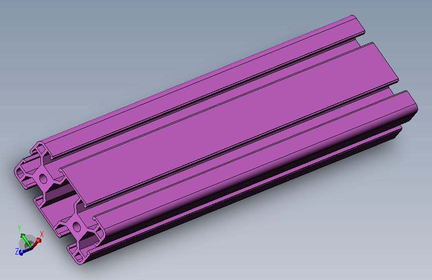 40 x 80W x R4.5 铝型材L300