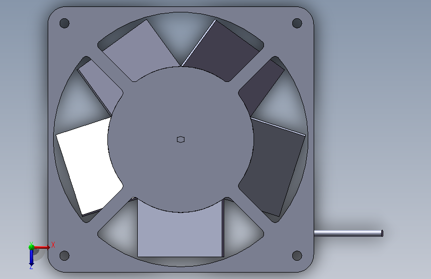 CZXD-散热风扇 Exhaust fan 120mmsq 10510822sm1-1987456 俯视图