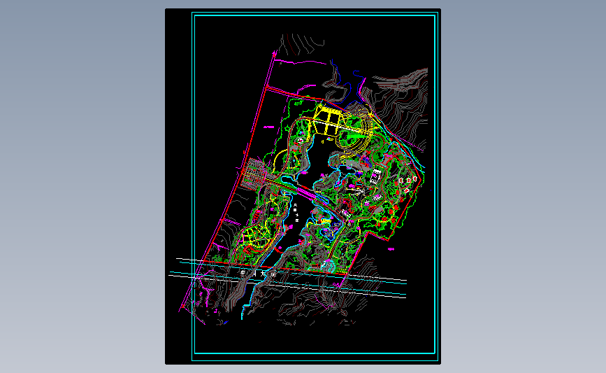 公园景观规划平面布置图