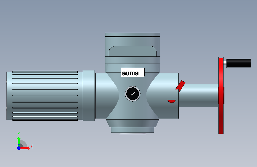 AUMA SA07.2电动执行器 正面视图