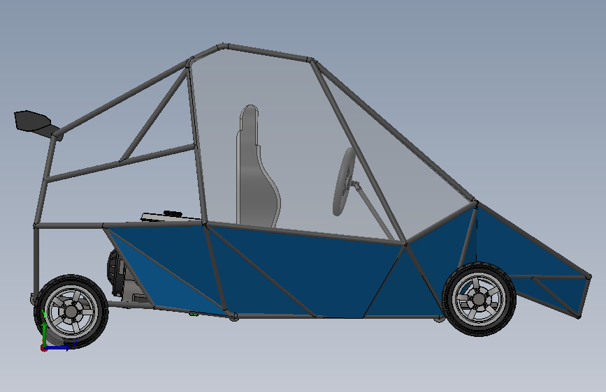 A0018891-自制多功能小车 左侧视图