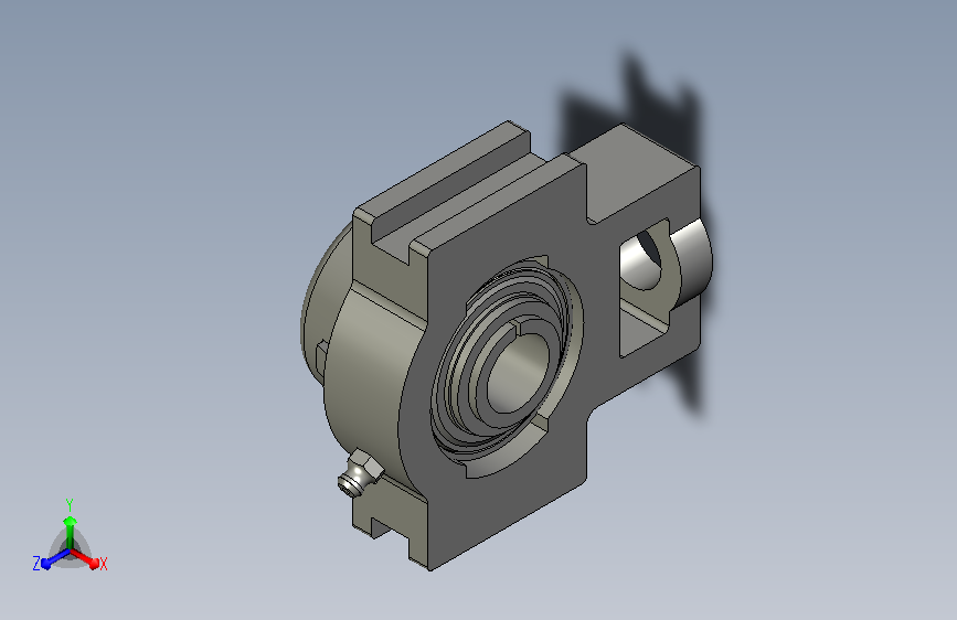 A0018919-安装式轴承与轴承座 JIS - UKT 205 K_H。