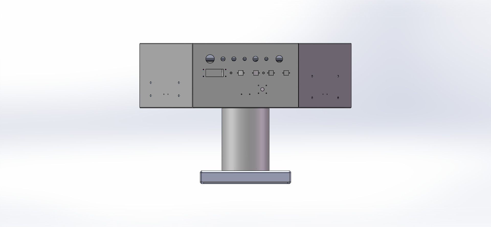 H0009215-六边形箱体焊接工装 正面视图