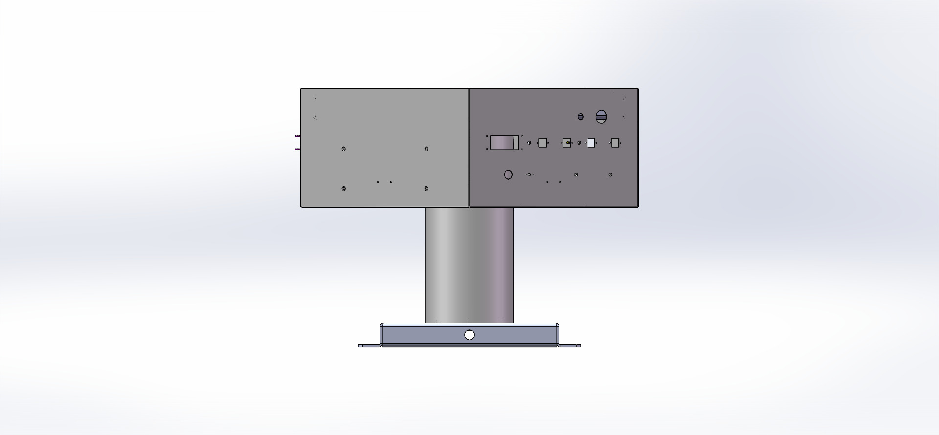 H0009215-六边形箱体焊接工装 右侧视图