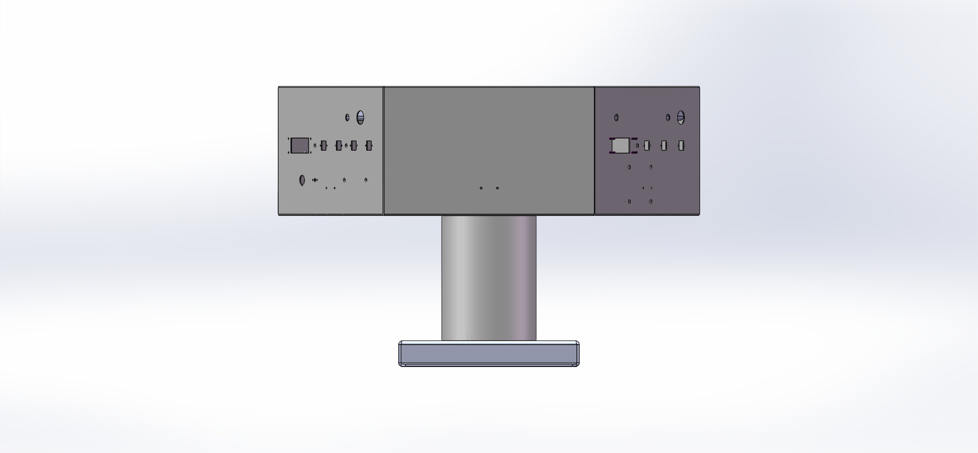 H0009215-六边形箱体焊接工装 背面视图