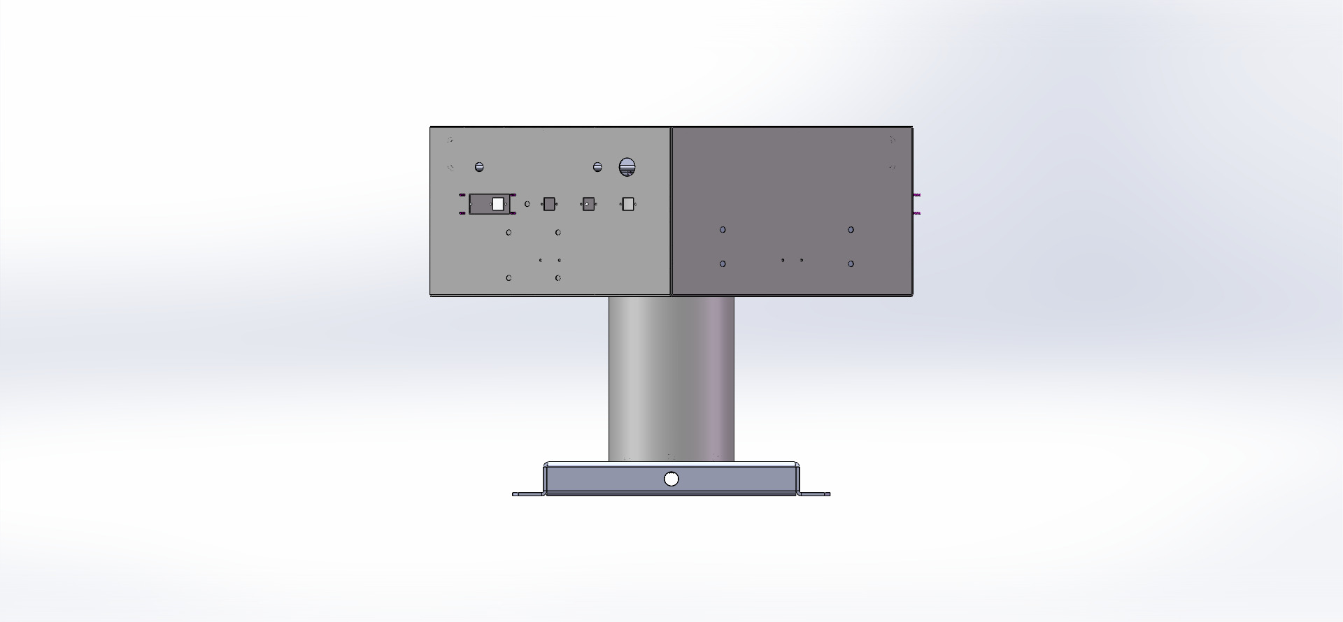 H0009215-六边形箱体焊接工装 左侧视图