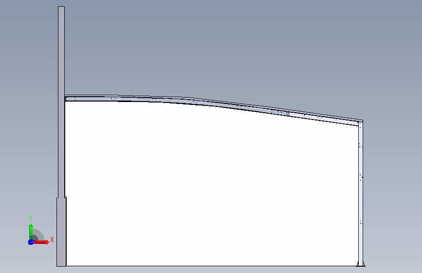 H0009217-外接车间三维模型 正面视图