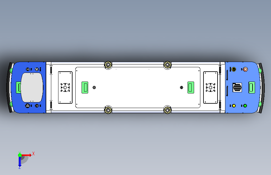 H0000669-双向潜伏式AGV+SW+STP 俯视图