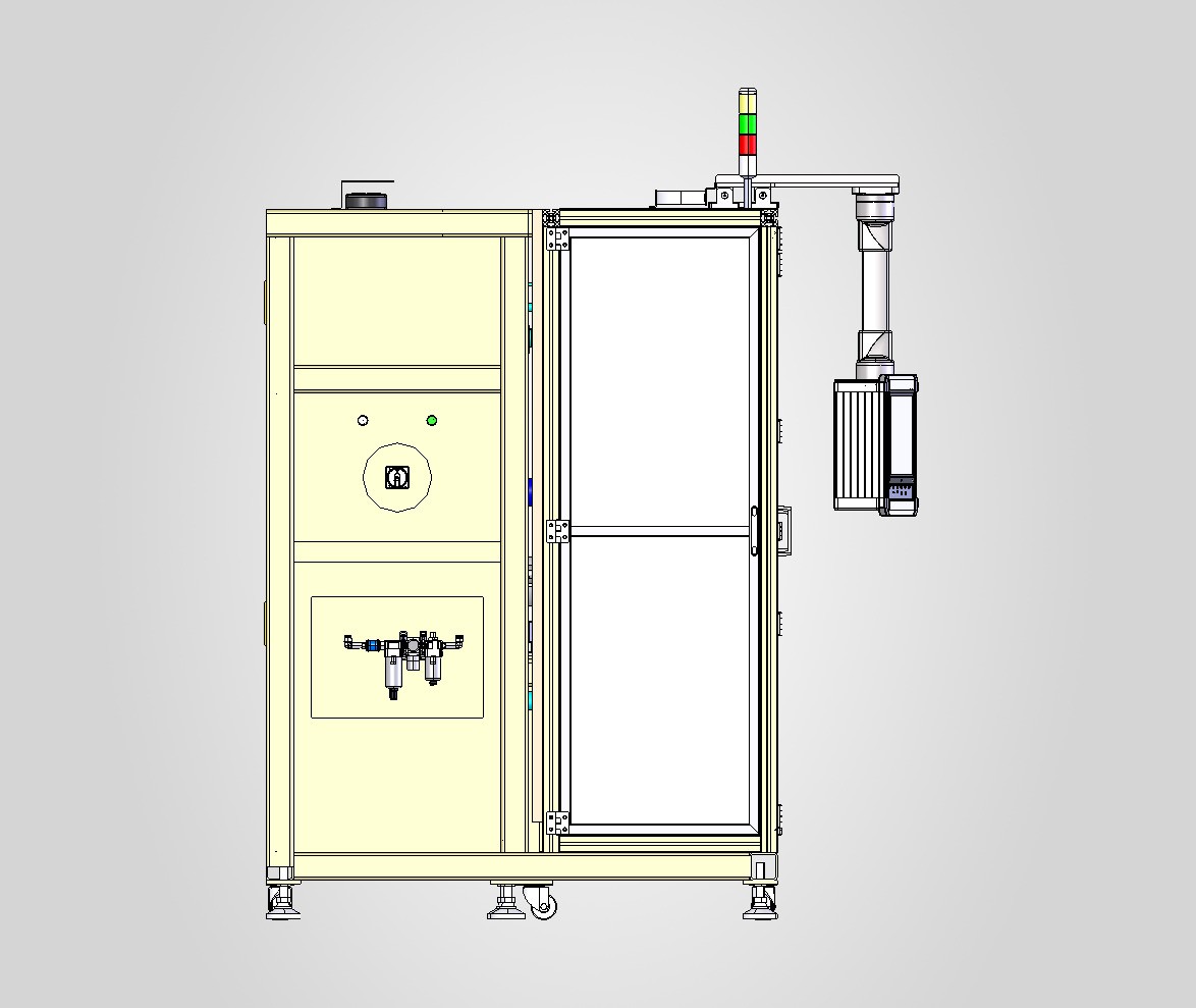 H0000909-极片制片成型模切机+STP 左侧视图