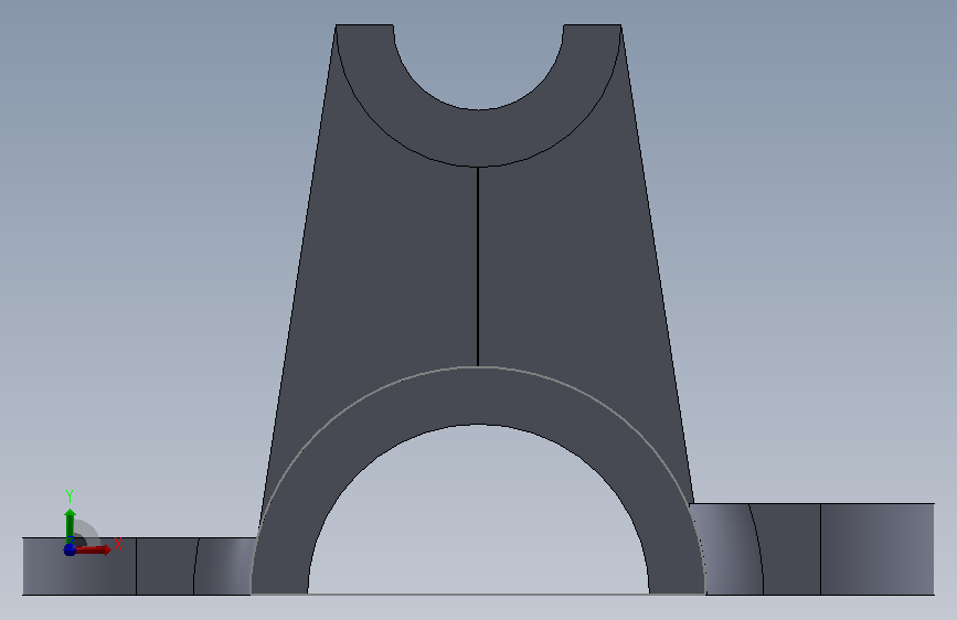 有挑战性的SolidWorks零件 正面视图