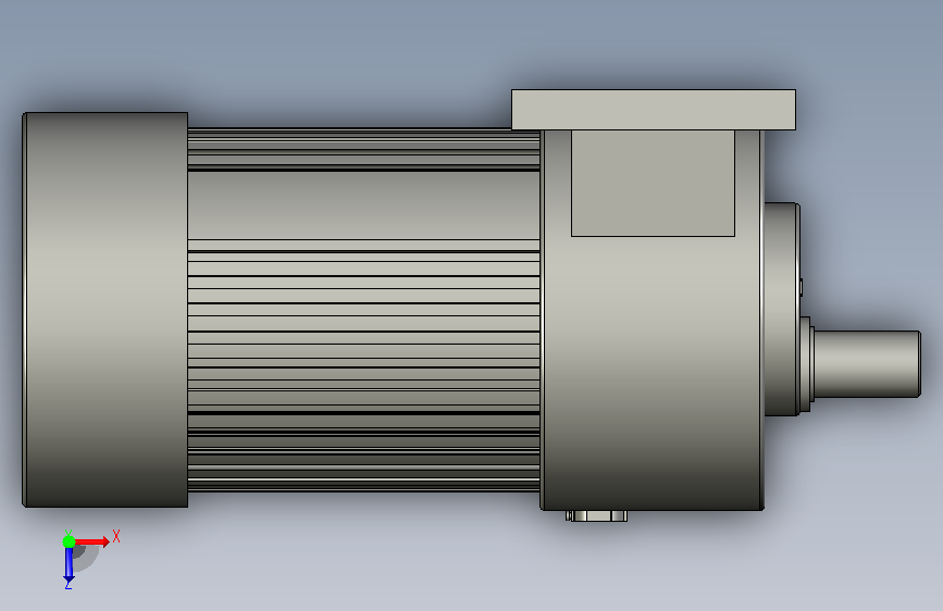GH28-750W卧式齿轮减速电机 俯视图
