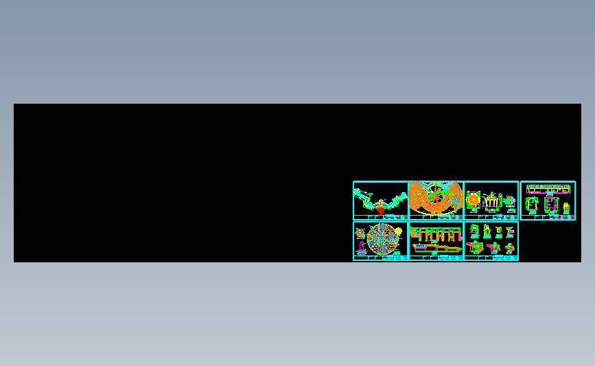 圆形活动广场施工图