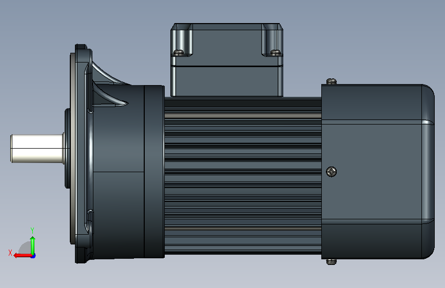变频减速电机-立式V_f250v01-L 背面视图
