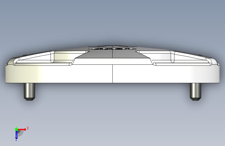 变频减速电机-直角中空RC_F1500rc-L 俯视图