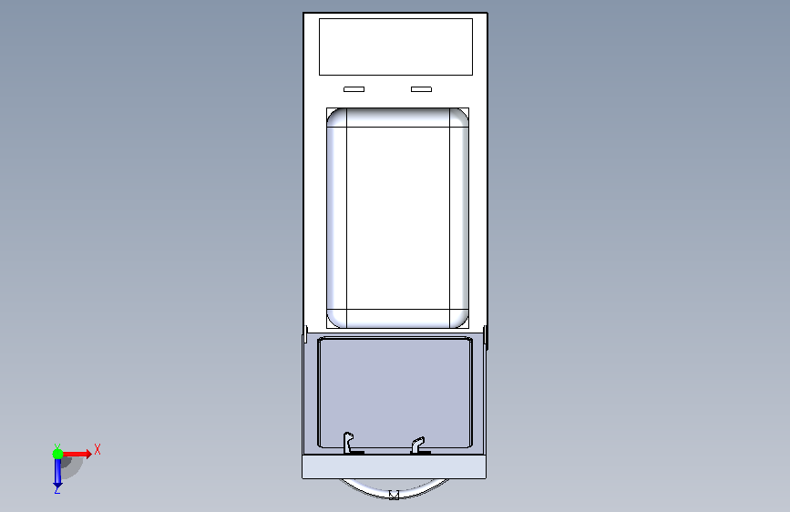 微波炉模型3D设计图=1008241=600 俯视图