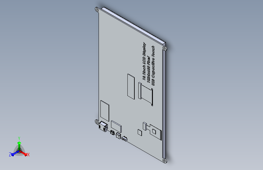 A0018990-10.1英寸HDMI LCD显示屏 触摸屏 主视图