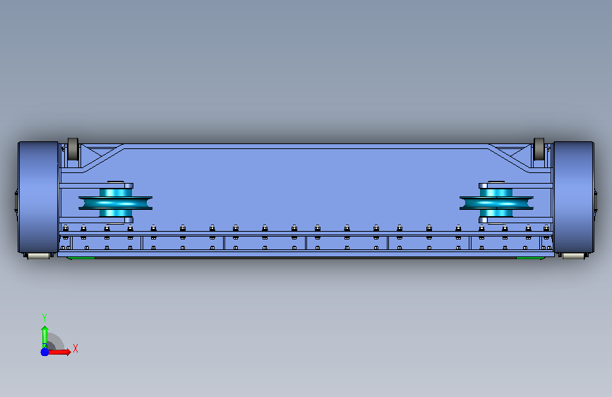 A0019001-水力发电厂流量控制结构 正面视图
